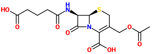(image for) MC010406 (7R)-7-(4-carboxybutanamido)cephalosporanic acid